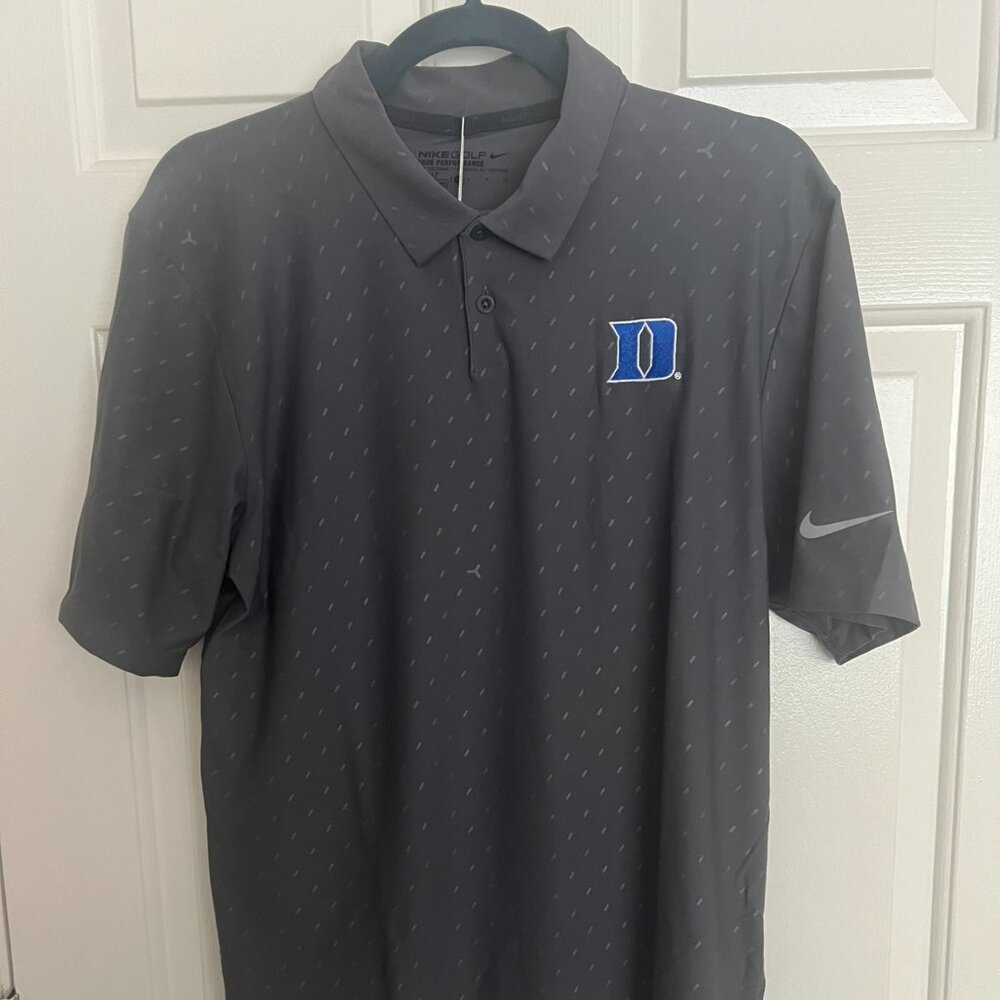 NWT - Nike Duke Univ Mens Golf Polo Dri-Fit - Size Small